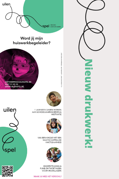 Nieuwe affiches en flyers voor de werking in Antwerpen!